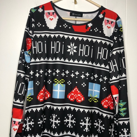Ugly Christmas dress. Santa funny gifts.Size large - Picture 2 of 8